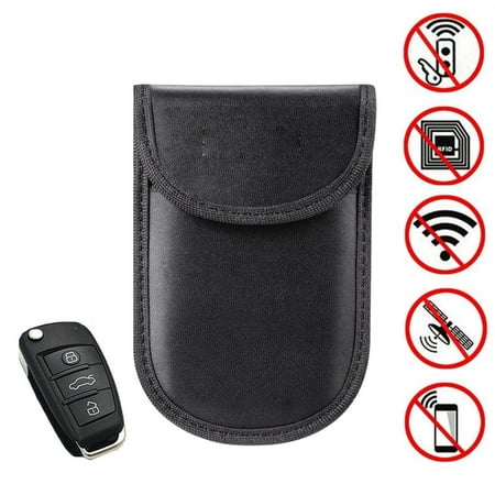 Anti-Theft RFID Signal Blocking Faraday Pouch Cage Case Blocker Mini Faraday Key Fob Protector 2 Pack Faraday Bag for Car Keys